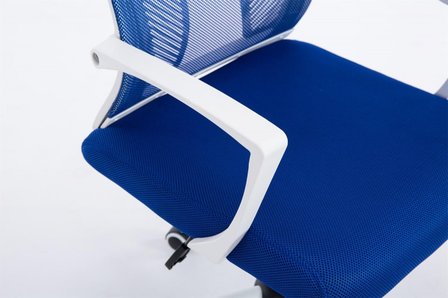 Bureaustoel Claartje Blauw-Netbekleding-Modern-Trendy