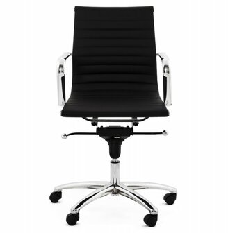 Bureaustoel Dallas Zwart-Design-Leer