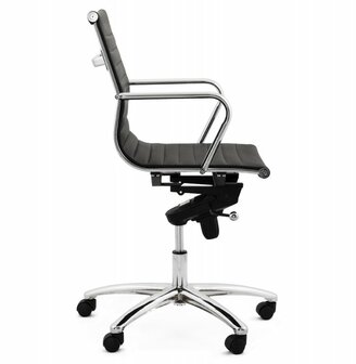 Bureaustoel Dallas Zwart-Design-Leer