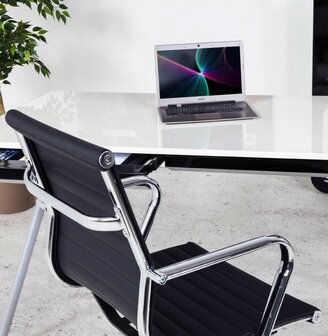 Bureaustoel Dallas Zwart-Design-Leer