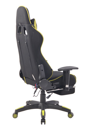 Gaming Stoel Lorenzo XFM Groen Stof met Voetsteun en Massagefunctie