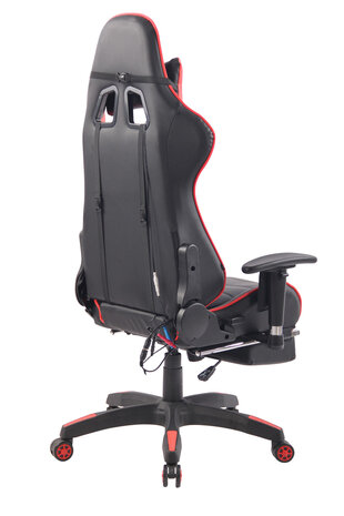 Gaming Stoel Lorenzo XFM Rood met Voetsteun en Massagefunctie