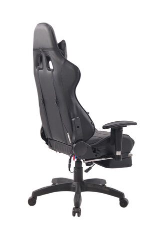 Gaming Stoel Lorenzo XFM Zwart met Voetsteun en Massagefunctie