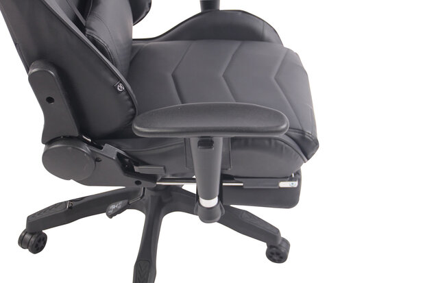 Gaming Stoel Lorenzo XFM Zwart met Voetsteun en Massagefunctie