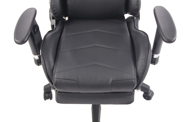 Gaming Stoel Lorenzo XFM Zwart met Voetsteun en Massagefunctie