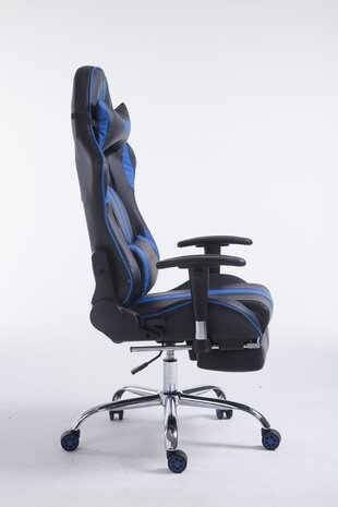 Gaming Stoel Rico V2 Blauw met Voetsteun