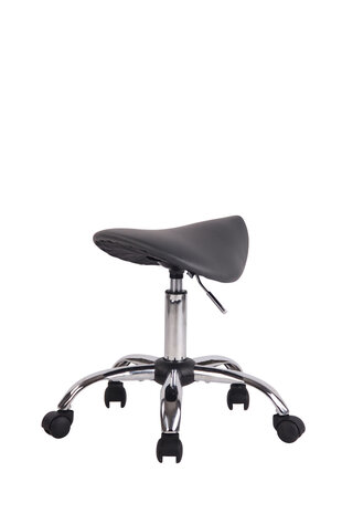 Ergonomische zadelkruk / kapperskruk Melinda Grijs