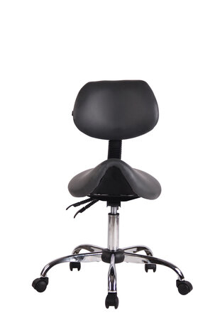 Ergonomische zadelkruk / kapperskruk Melissa Grijs