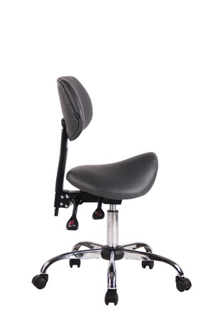 Ergonomische zadelkruk / kapperskruk Melissa Grijs