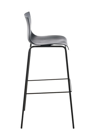 Set van 2 barkrukken Heovor kunststof Grijs,Zwart
