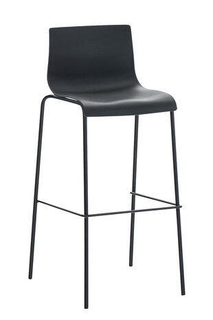 Set van 2 barkrukken Heovor kunststof Zwart,Zwart