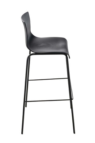 Set van 2 barkrukken Heovor kunststof Zwart,Zwart