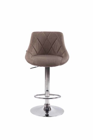 Set van 2 barkrukken Lozia Stof Taupe