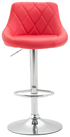 Set van 2 barkrukken Lozia, kunstleer Rood