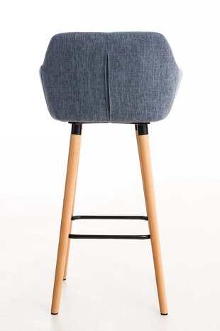 Set van 2 Barkrukken Grint stof Blauw