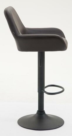 Set van 2 barkrukken Brigi kunstleer Bruin,Zwart