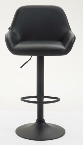Set van 2 barkrukken Brigi kunstleer Zwart,Zwart
