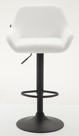 Set van 2 barkrukken Brigi kunstleer Wit,Zwart