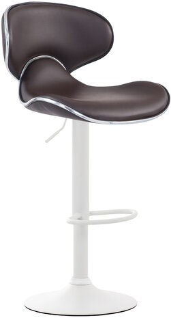 Barkruk Lis Vigis Kunstleer Bruin,Wit
