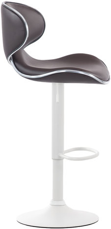 Barkruk Lis Vigis Kunstleer Bruin,Wit
