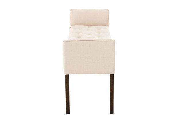 Chaise longue Claapotre, stof Creme,antik-dunkel