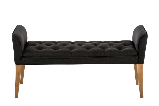 Chaise longue Claapotre, stof Grijs,antik-hell