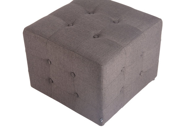 Hocker Melbuorne stof Grijs