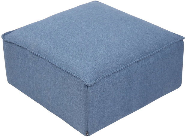 Poef Nentas Blauw,Stoff