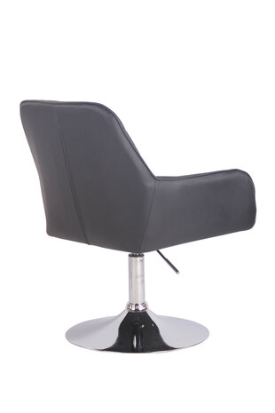 Lounger Wollingten kunstleer Zwart,Chroom