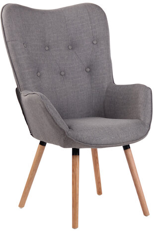 Lounger Oshfard Stof Grijs,natura