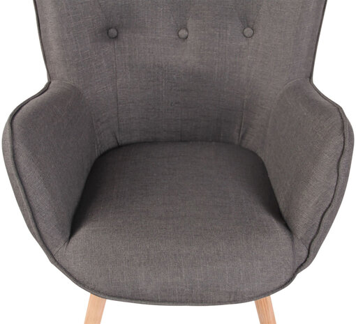 Lounger Oshfard Stof Grijs,natura