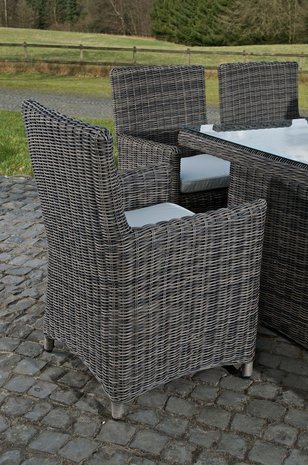 Dining Tuinset FONTANA XL Grijs-meliert,CremeWit