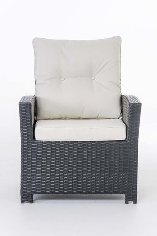 PolyRoodan fauteuil Fosoli Zwart,CremeWit