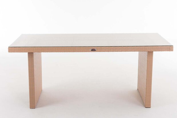 Poly Roodan tafel Ovignan sand,180 cm