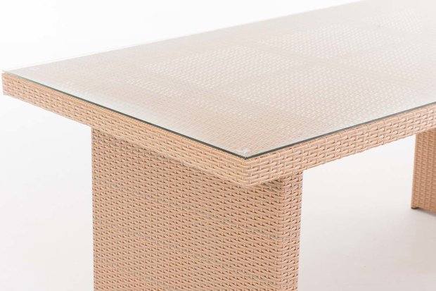 Poly Roodan tafel Ovignan sand,180 cm