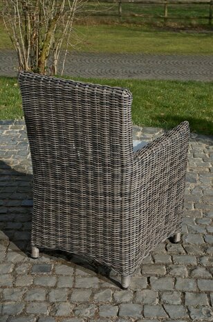 Tuinset Wicker Panelli Grijs-meliert,CremeWit