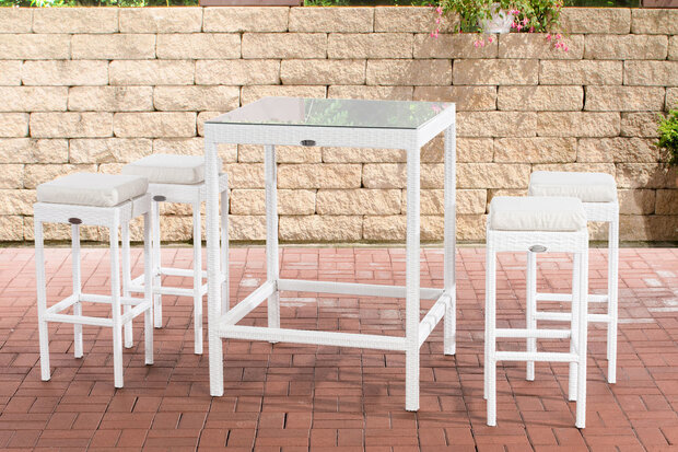 Tuin Barset Wicker Ilei Wit,CremeWit
