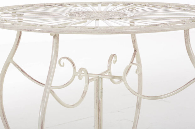 IJzeren tafel Andri antik-Creme