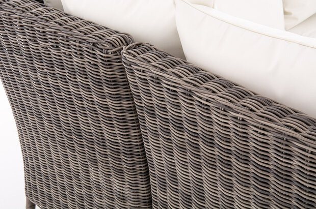 Lounge Dining Set Menire 5mm Grijs-meliert,CremeWit