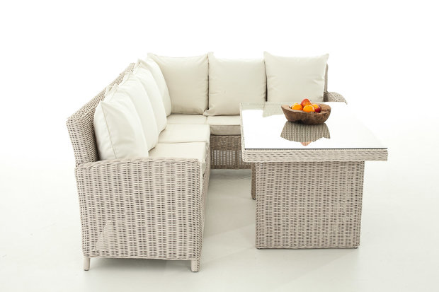 Lounge Dining Set Menire 5mm perlWit,CremeWit