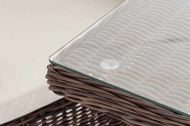Balkonset Sonkt Marla 5 mm Bruin-meliert,CremeWit