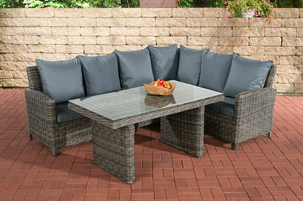 Lounge Dining Set Menire 5mm Grijs-meliert,eisenGrijs