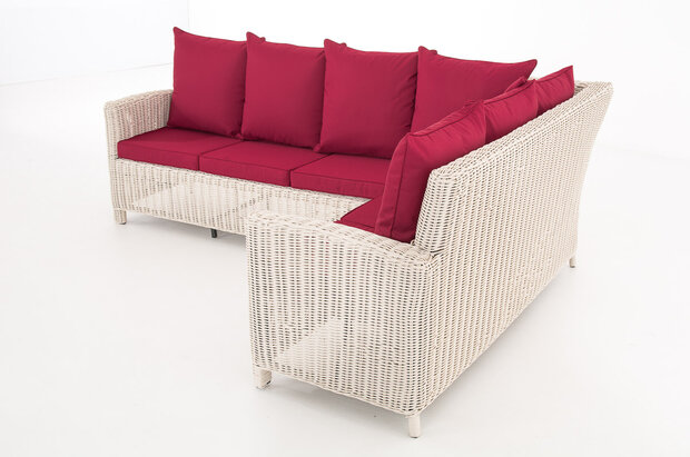 Lounge Dining Set Menire 5mm perlWit,rubinRood