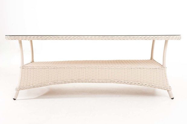 Loungetafel Pandora 5mm perlWit,160x80 cm