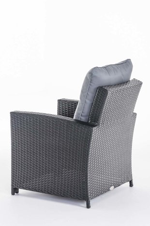 PolyRoodan fauteuil Fosoli Zwart,eisenGrijs