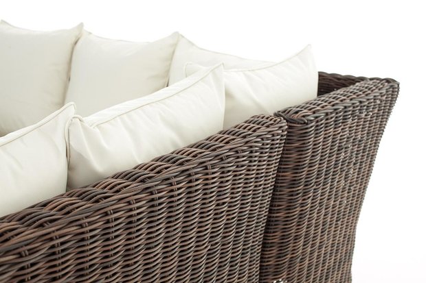 Lounge Dining Set Bormee 5mm Bruin-meliert,CremeWit
