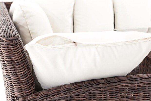 Lounge Dining Set Bormee 5mm Bruin-meliert,CremeWit