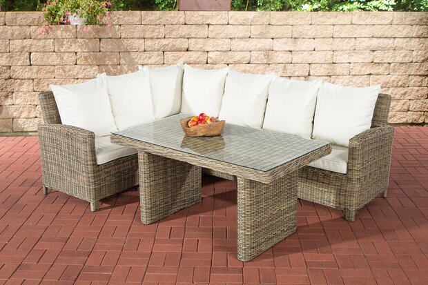 Lounge Dining Set Bormee 5mm natura,CremeWit