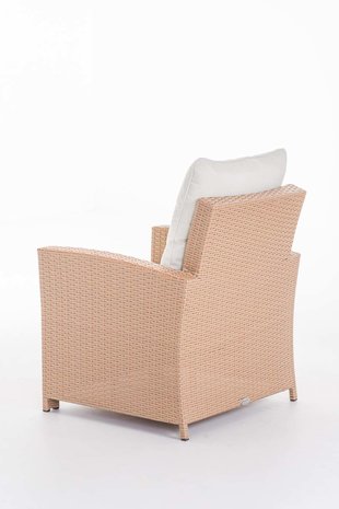 PolyRoodan fauteuil Fosoli sand,CremeWit