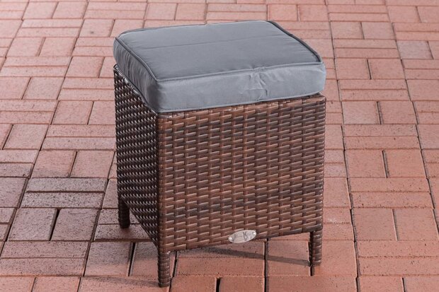 Hocker Volati Bruin-meliert,eisenGrijs
